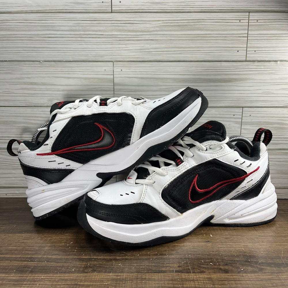 Nike Air Monarch IV Men's White Black Shoes - Men's Size 8.5 - Picture 4 of 9